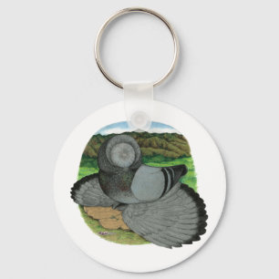 Chaveiro Bokhara Trumpeter Pigeon Blue