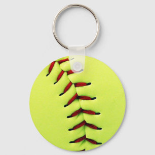 Chaveiro Bola amarela do softball