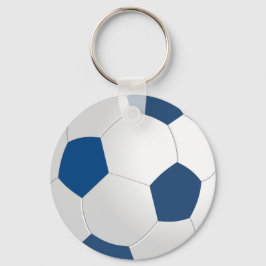 Chaveiro Bola azul e branca
