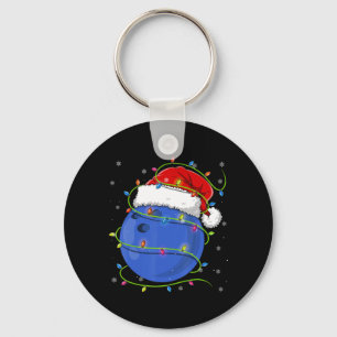 Chaveiro Bola de boliche Natal Santa Hat Matando Família P