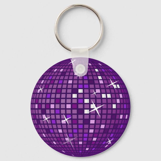 CHAVEIRO BOLA DE DISCO DO ESPELHO PURPER (Frente)