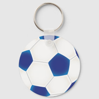 Chaveiro Bola de Futebol Azul