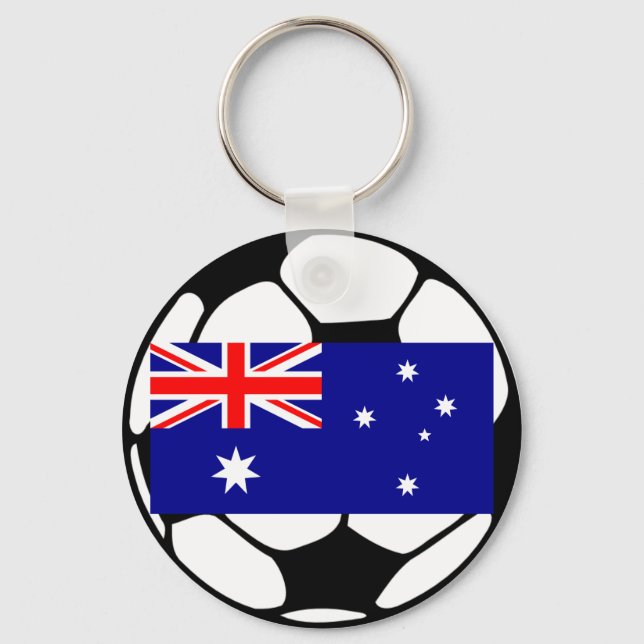 Chaveiro Bola de Futebol da Austrália (Frente)