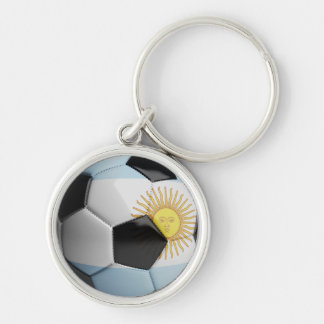 Chaveiro Bola de futebol da bandeira de Argentina