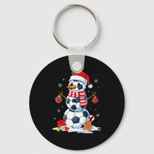 Chaveiro Bola de Futebol de Natal Boneco de Neve de Natal F