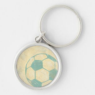 Chaveiro Bola de futebol de Pastel Blue por Chariklia Zarri