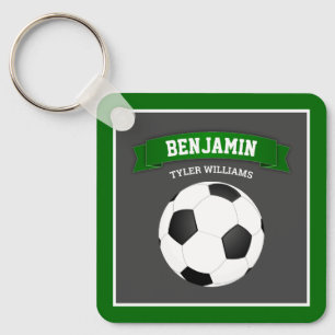 Chaveiro Bola de Futebol Moderno Nome Crianças