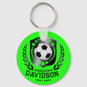 Chaveiro Bola de Futebol Personalizada   Texto Personalizad