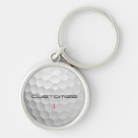 Bola de Golfe com Texto e Número Personalizados
