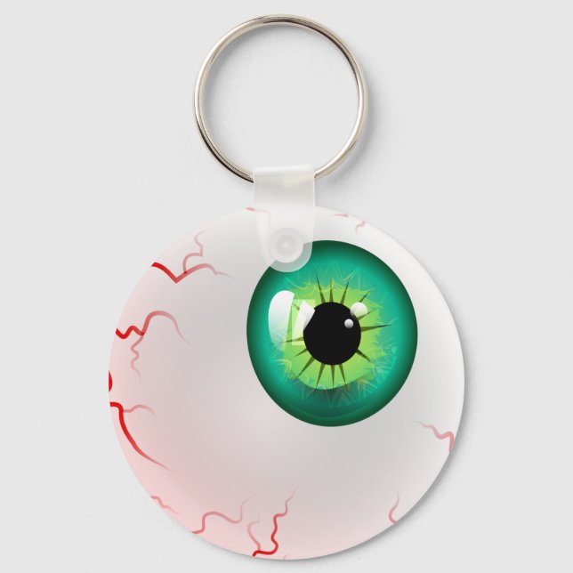 Chaveiro Bola de Olhos Verde (Frente)