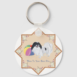 Chaveiro Bola de Praia Japanese Chin