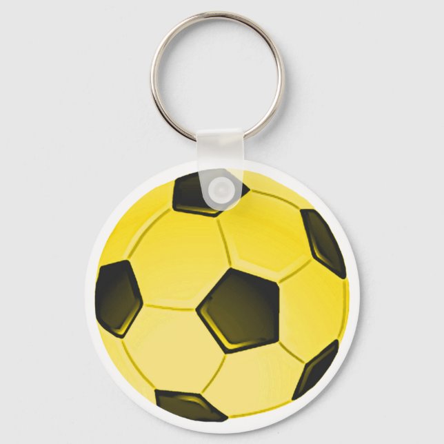 Chaveiro Bola ou Futebol Americano Amarelo (Frente)