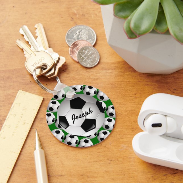 Chaveiro Bola Personalizada de Futebol no Padrão de Futebol (Mesa)