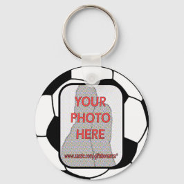 Chaveiro Bola Personalizável de Futebol Fotográfico