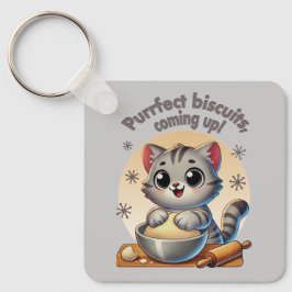 Chaveiro "Bolachas Puras, a subir" Gato de Conhecimento