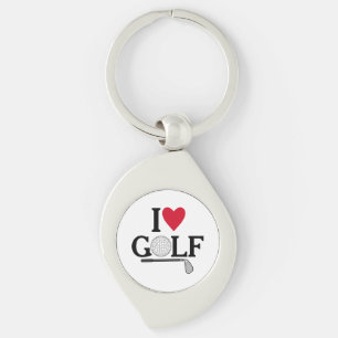 Chaveiro Bolas de Golfe Personalizáveis Eu Adoro