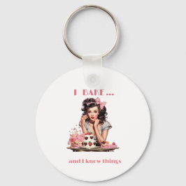 Chaveiro Bolas e pastéis de padaria engraçada