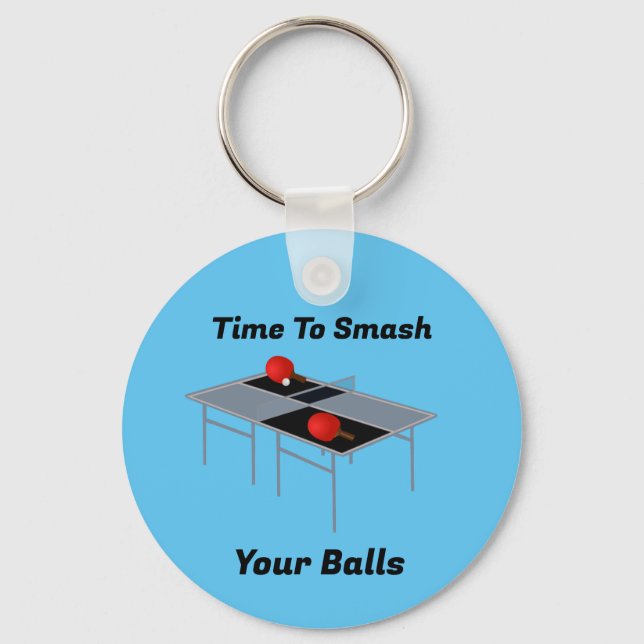 Chaveiro Bolas Engraçadas, Ping Pong Keyring (Frente)