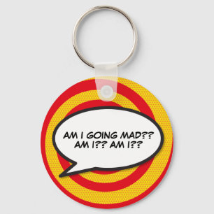 Chaveiro Bolha de Pop de Arte da HQ Book