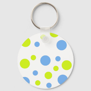 Chaveiro Bolhas Felizes Funky Amarelo Azul