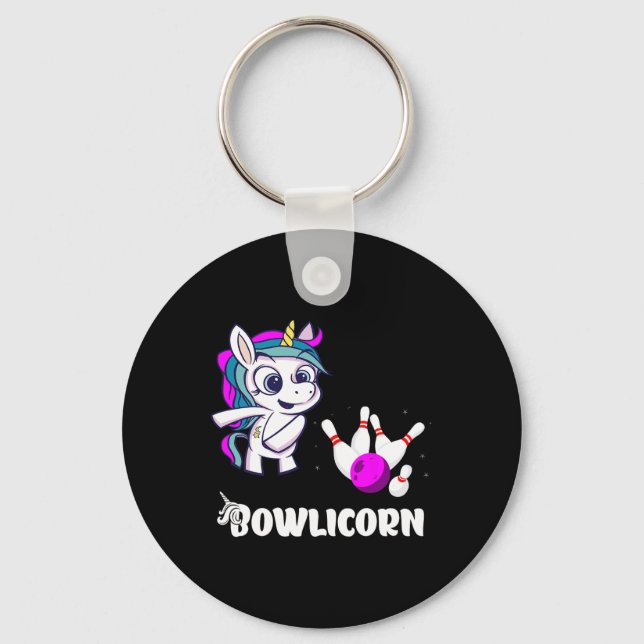 Chaveiro Boliche de Boliche Unicorn em Strike Boliche Bowle (Frente)