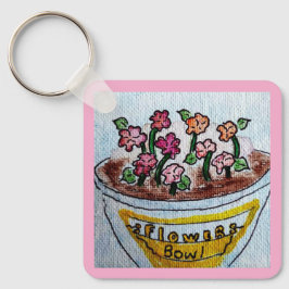 Chaveiro Boliche de Rosas claro de flores