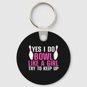 Chaveiro Boliches Bonitas Para Mulheres Meninas Bowler Me P