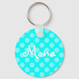 Chaveiro Bolinhas Aqua leve personalizada