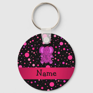Chaveiro Bolinhas conhecidas personalizadas do rosa do