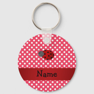 Chaveiro Bolinhas conhecidas personalizadas do vermelho do