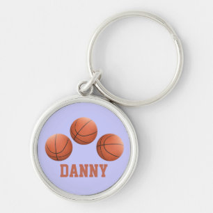Chaveiro Bolinhas de basquete personalizadas no ar