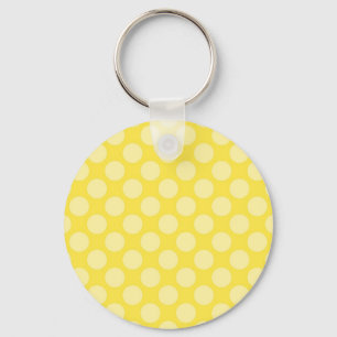 Chaveiro Bolinhas do amarelo do verão do divertimento em