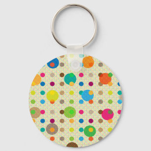 Chaveiro Bolinhas multicoloridas