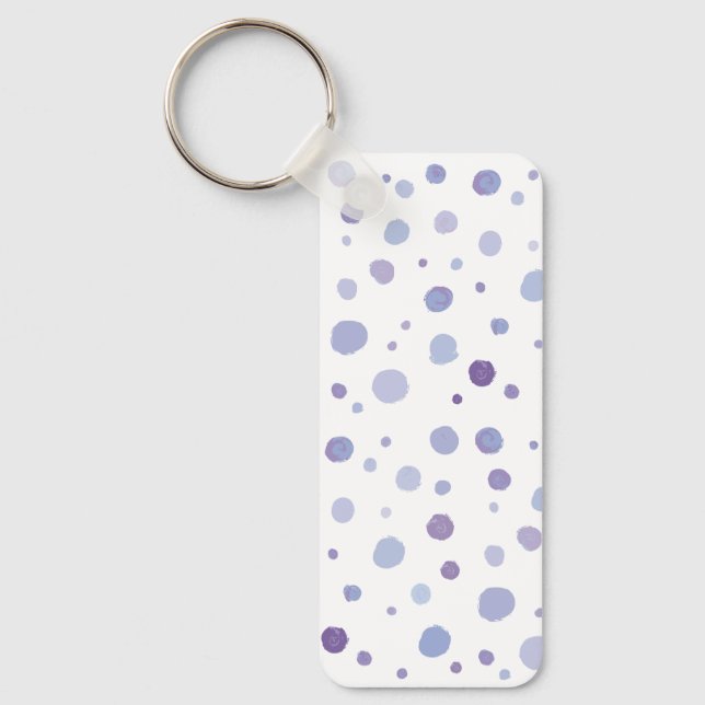 Chaveiro bolinhas pintadas à mão (Frente)