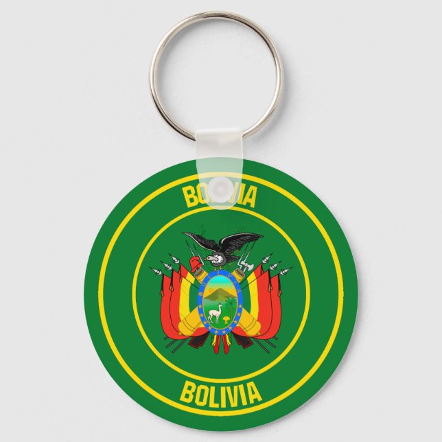 Chaveiro Bolívia Round Emblem (Frente)