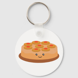 Chaveiro Bolo de ananás de cima para baixo