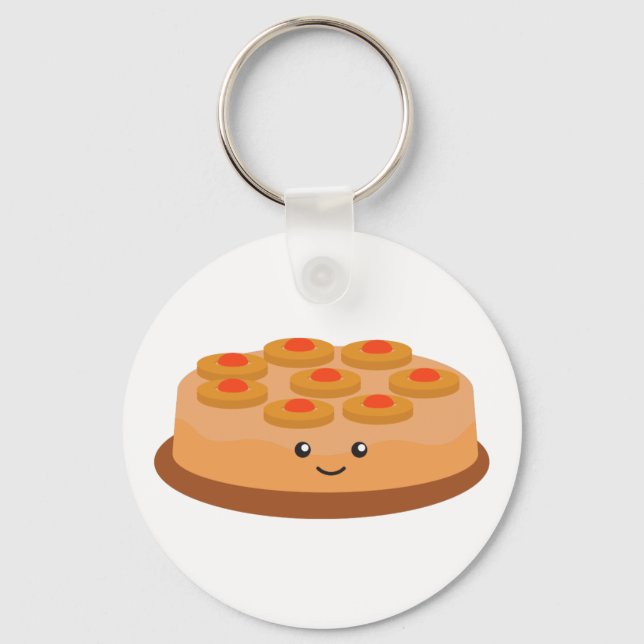 Chaveiro Bolo de ananás de cima para baixo (Frente)