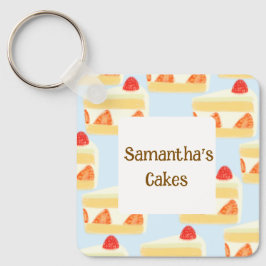 Chaveiro Bolo de Morango