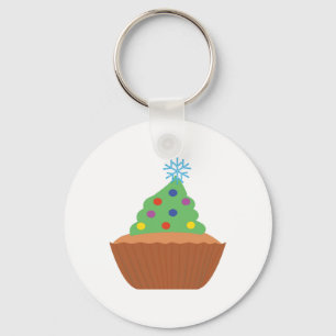 Chaveiro Bolo de Natal Cupcake