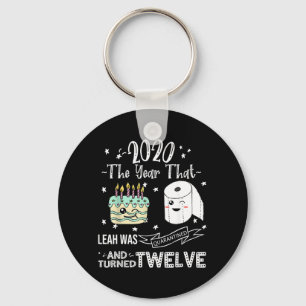 Chaveiro Bolo de Quarentena Personalizado Leah Aniversário