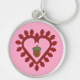 Chaveiro Bolota de Coração de Amor dia de os namorados