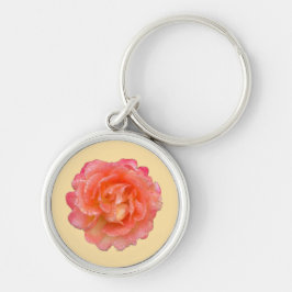 Chaveiro Bolsa Bloom: Pulseira de Rosa Mínima