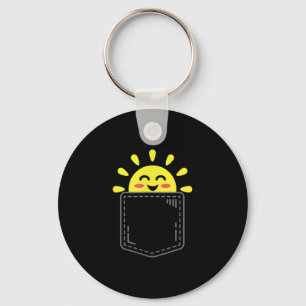 Chaveiro Bolsa De Sol Feliz Verão Motivacional Ins