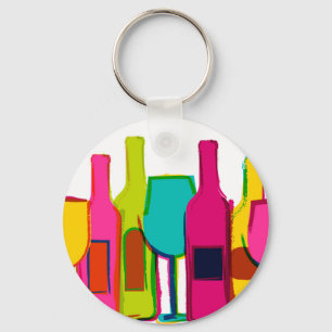 Chaveiro Bolsa de vinho de espuma de garrafas de vinho colo