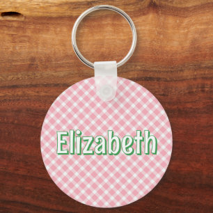 Chaveiro Bolsa Escolar Personalizada Menina Preppy Xadrez R