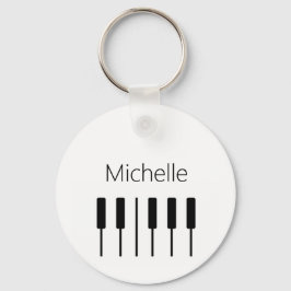 Chaveiro Bolsa tote de teclas de piano personalizadas para