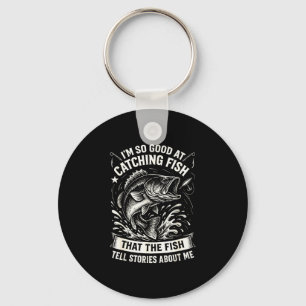 Chaveiro Bom em design de captura de peixes engraçado de pe