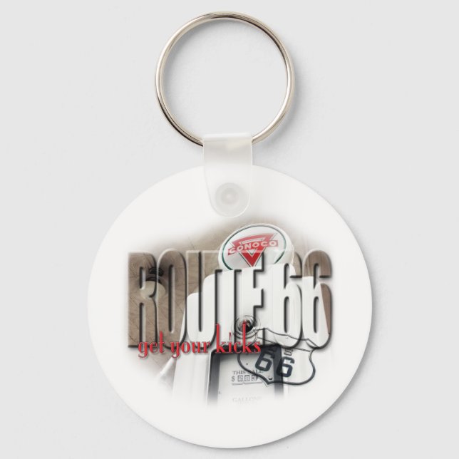 Chaveiro Bomba de Gás Antiga - Rota 66 (Frente)