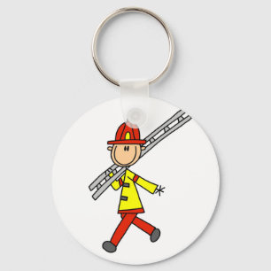 Chaveiro Bombeiro em forma de palito com escada