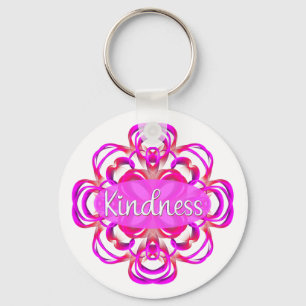Chaveiro Bondade em Mandala Rosa